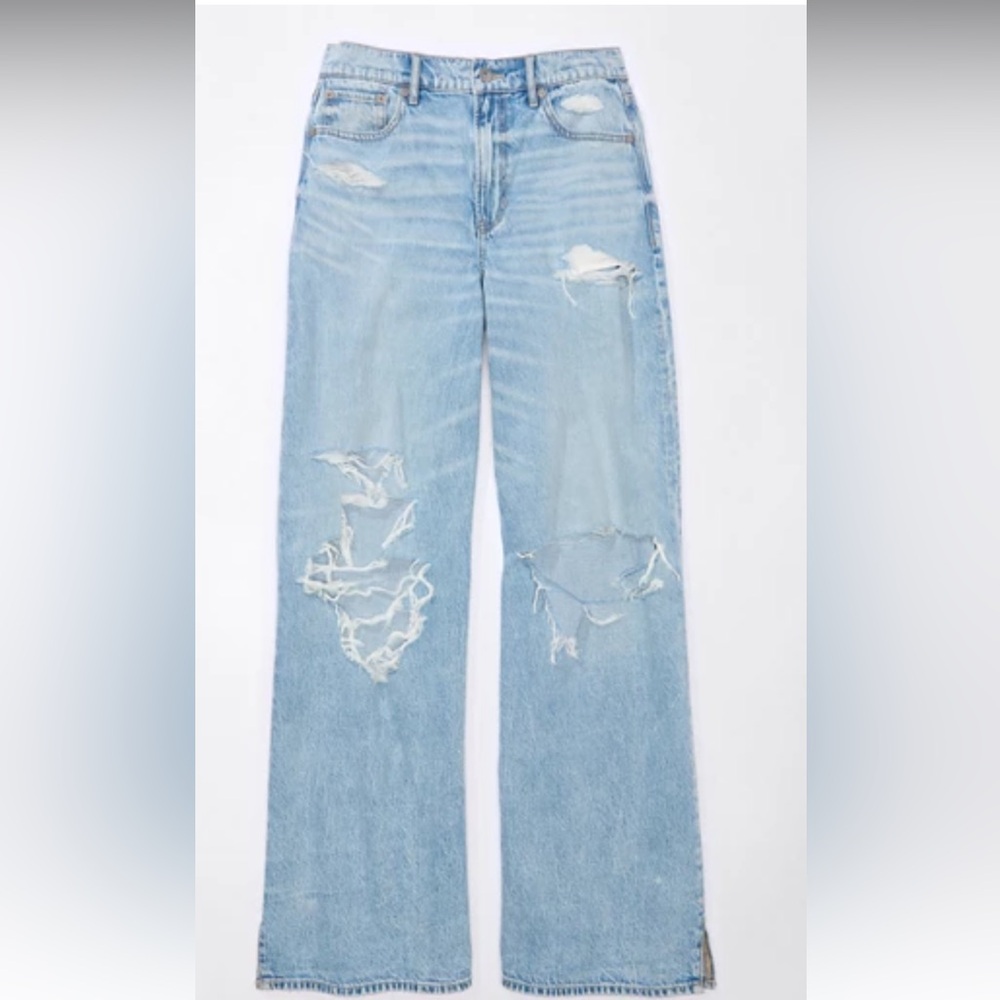 American eagle wide leg jeans EUC stretchy extra long
